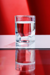 Glass of vodka 