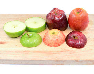Apple collection with splash