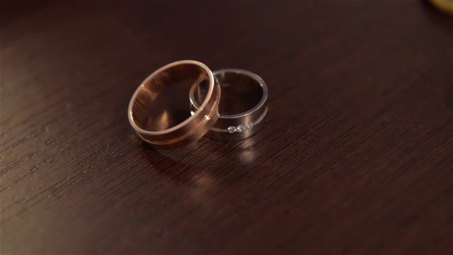 Wedding rings and wedding bouquet, Wedding attributes