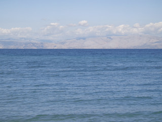 Obraz na płótnie Canvas View of the sea and mountains