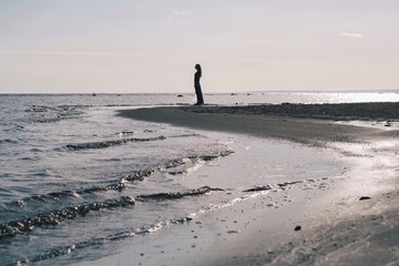 standing on the shore