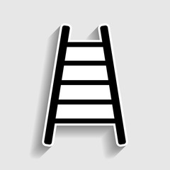 Ladder sign. Sticker style icon