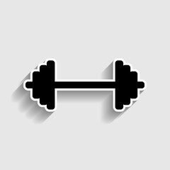 Dumbbell weights sign