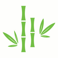 Fototapeta na wymiar bamboo spa green icon