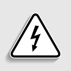 High voltage danger sign