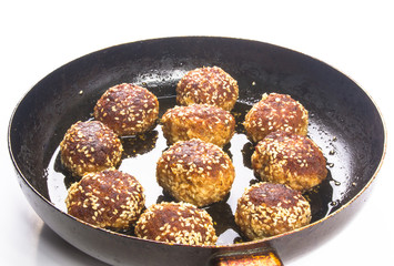 fried meat meatball