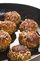 fried meat meatball