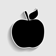 Apple sign. Sticker style icon