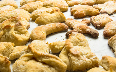 Fototapeta na wymiar homemade cookies in powdered sugar