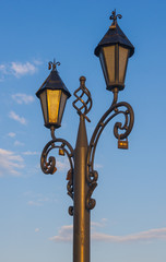 Fototapeta na wymiar urban classic lamp