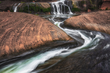 Tham Phra  Waterfall in the Bueng Kan province