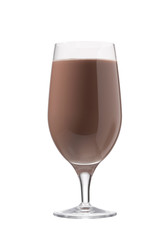 glass of chocolate milk