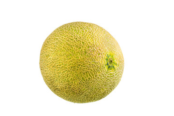 Cantaloupe melon on white background