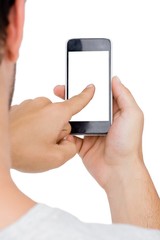 Man using mobile phone