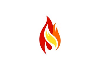 fire, flame, logo, fire hot modern logotype, heat flame symbol icon design vector