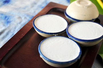 Cup of Coconut Milk Custard Dessert
