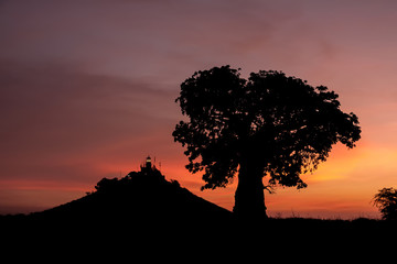 Dakar lighthouse at sunset