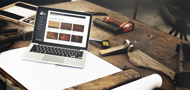 Carpenter Craftmanship Carpentry Handicraft Wooden Workshop Conc