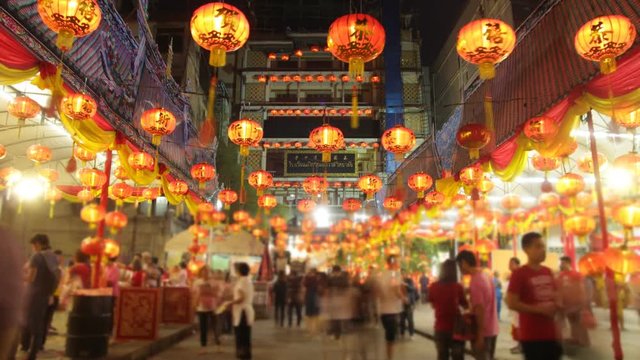 Chinese New Year festival at Leng Noei Yi temple in Bangkok's Chinatown