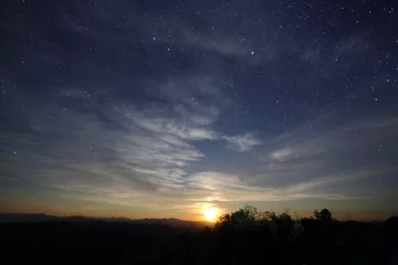 Photo sur Plexiglas Ciel Sunrise and sky in Nan at Thailand