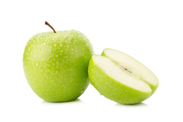 Green apple isolated on white background