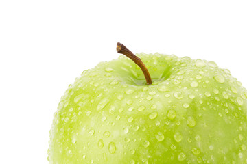 Green apple isolated on white background