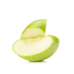 Green apple isolated on white background