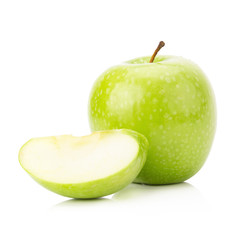 Green apple isolated on white background