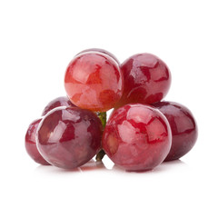 red grape isolated on white