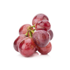 red grape isolated on white