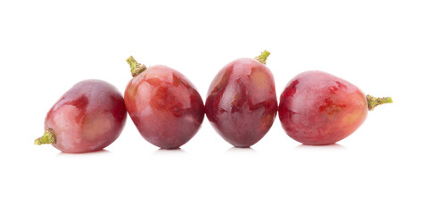 red grape isolated on white