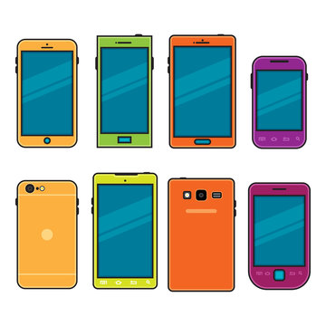 Cute Mobile Phone Vector, Cute, Mobile Phone, Cartoon PNG and Vector with  Transparent Background for Free Download