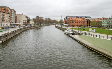 Dane river in Klaipeda city