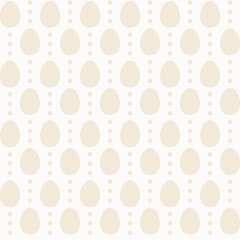 Seamless pattern with Easter eggs and dots