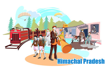 People and Culture of Himachal Pradesh, India - obrazy, fototapety, plakaty