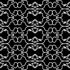 Fototapeta premium thin white lines vintage seamless pattern vector illustration