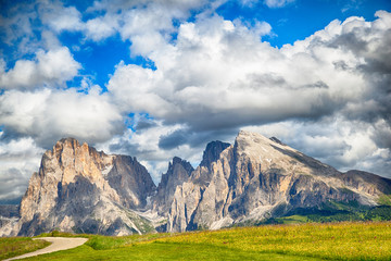 Alpe di Siusi Sasso Lungo e Sasso Piatto Dolomiti