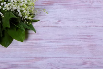 Crédence de cuisine en verre imprimé Muguet Kwiat konwalii