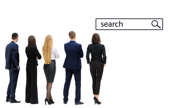 business people looking to search