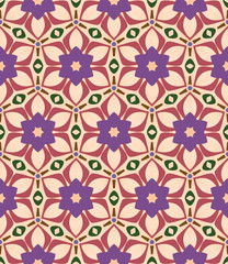 Seamless background, pattern with flowers