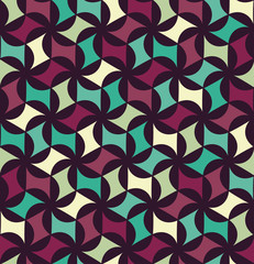 Vector modern seamless colorful geometry floral pattern, color abstract geometric background, pillow multicolored print, retro texture, hipster fashion design