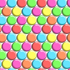 Seamless pattern with colorful candy. Vector illustration.