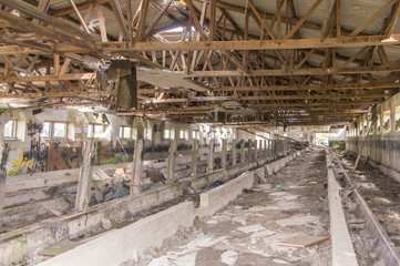 dilapidated barrack