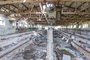 dilapidated barrack