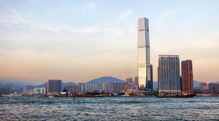 Fototapeta premium Hong Kong at Sunset