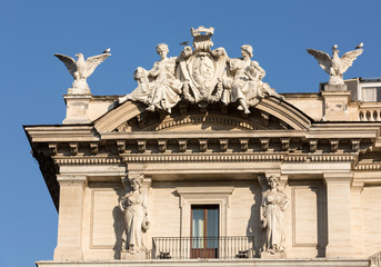 Naklejka premium Piazza della Repubblica in Rome. Italy
