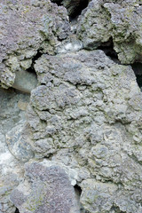 積み上げられた岩石