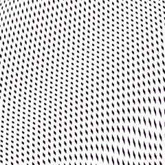 Optical illusion, moire background, abstract lined monochrome vector