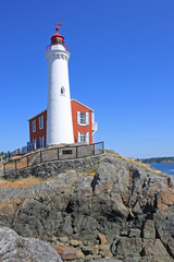 Fototapeta na wymiar Fisgard Lighthouse, Vancouver Island