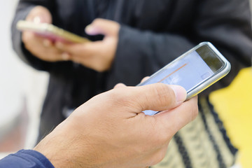 communication technology, People Using a Smart Phone,Social Media Life